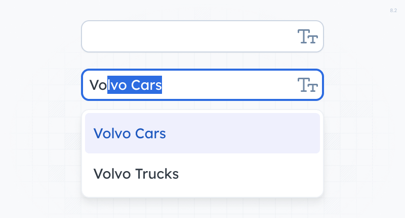 Two textboxes, one with a dropdown.