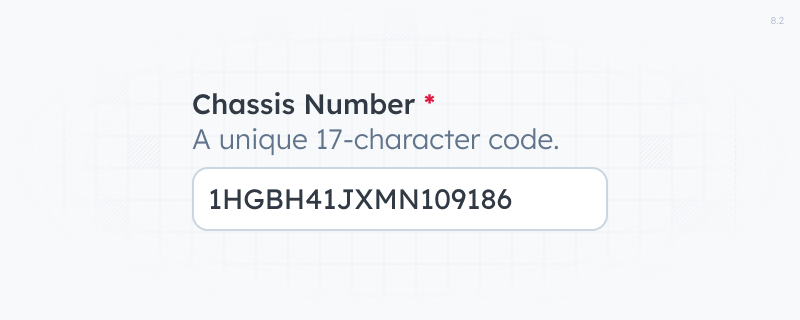 Textbox control with label and helper text.